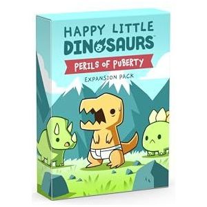 TeeTurtle Happy Little Dinosaurs: Perils of Puberty Expansion | gezelschapsspel | vanaf 8 jaar | 2-4 spelers | speeltijd van 30 tot 60 minuten