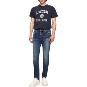 LTB Joshua 200 Jeans - Slim Mid Rise Basic broek met 5 zakken, donkerblauw van katoenmix - maat W33L30, blauw, 33W/30L, Blauw, Taille 33 / lengte 30