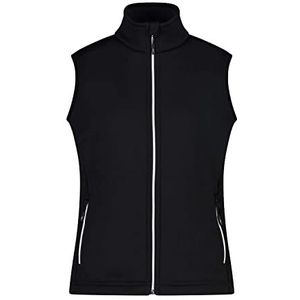 CMP 30E2086 dames stretch fleece vest, zwart.