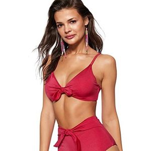 Trendyol Trendyol Gebreide bikinitop voor dames, badpak voor dames (1 stuk), Bordeaux