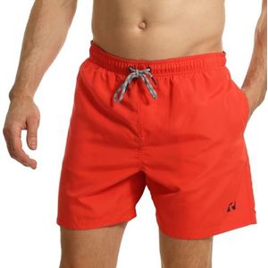 Ript Essentials Zwemshort voor heren, sneldrogend, uv-bescherming 50, perzik afwerking, rood, maat XL