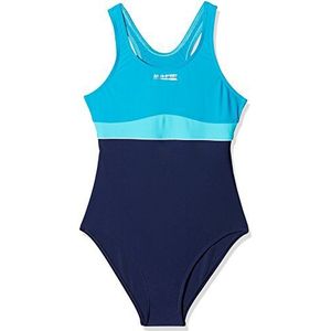 Aqua-Speed Emily badpak voor meisjes, marineblauw/turquoise/licht turquoise