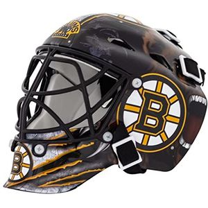 Franklin Sports Boston Bruins NHL Team Logo Mini Hockey-masker met etui - Officieel NHL logo en kleuren