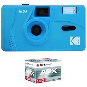 KODAK M35 - Appareil Photo Rechargeable 35mm, Objectif Grand Angle Fixe, Viseur Optique, Flash Intégré, Pile AAA