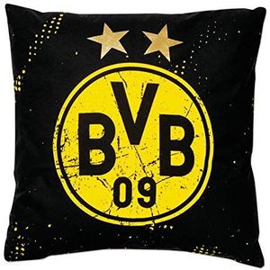 Borussia Dortmund, BVB kussen sterren zwart/geel 40x40 cm