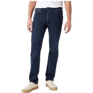 Wrangler Greensboro Straight Jeans voor heren, IJzerblauw