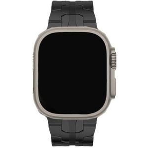 Ultralichte titanium armband in superheldenstijl | DLC Titan Grade 2 | Compatibel met alle Apple Watch modellen | Apple Watch Ultra | Apple Watch Ultra 2 (42 mm 44 45 mm 49 mm)