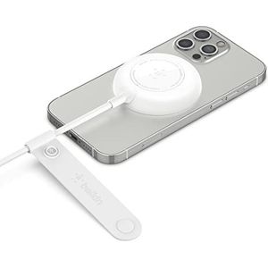 Belkin MagSafe-oplader, magnetische draadloze oplader (met 2 m lange kabel voor iPhone 14, iPhone 13 en andere apparaten met MagSafe, voeding niet inbegrepen) - wit