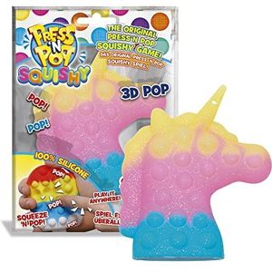 CRAZE PressNPop Squishy Press N POP, Fidget Toy sensorisch stressverminderend speelgoed voor kinderen en volwassenen, hartvormset, kleurrijke patronen 42014, prachtige kleurencombinaties