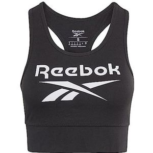 Reebok Ri Bl Cotton Bralette Sportbeha voor dames, zwart.