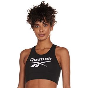 Reebok Ri Bl Cotton Bralette Sportbeha voor dames, zwart.