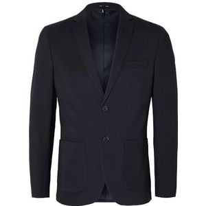 SELETED HOMME Blazer Slhslim-Delon BLZ Flex Noos en jersey pour homme, Blazer bleu marine., 54