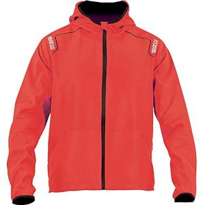 Sparco Windbreaker jas, rood, S, uniseks, Rood