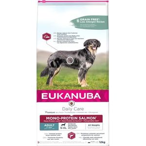Eukanuba Daily Care Droogvoer voor volwassen honden - Monoproteïne met zalm 12KG