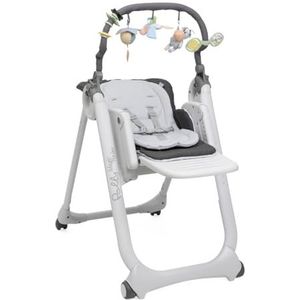 Chicco Polly Magic Relax Kinderstoel 0 maanden - 3 jaar (15 kg), verstelbaar met 4 wielen, kantelbaar in ligstoel, compacte sluiting, speelstang en verkleinkussen