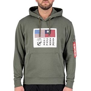 ALPHA INDUSTRIES USN Blood Chit Pull Pull Homme, 142-Vert olive foncé, 3XL