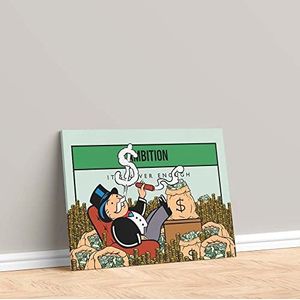 Declea Moderne lijst glamoureuze print Monopoly Ambition - Moderne woondecoratie frame voor woonkamer woondecoratie