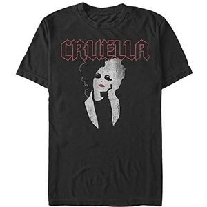 Disney Dnca-Cruella Rock T Organic, T-shirt met korte mouwen, zwart, XXL, SCHWARZ