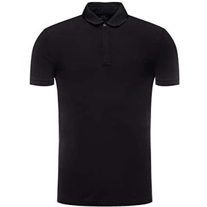 Armani Exchange Everyday poloshirt voor heren, zwart.