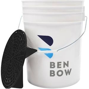 BENBOW Wasemmer met vuilzeef, 20 liter, wit, robuust, duurzaam en ideaal voor professionele handwas en werkplaatstoepassingen
