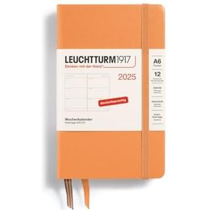 LEUCHTTURM1917 370552 zakagenda (A6) 2025, abrikoos, Duits