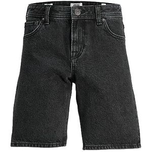 JACK&JONES JUNIOR Jjichris Jjorig. Shorts Mf 823 Sn 24 Jnr Jeansshorts voor jongens, Zwarte jeans