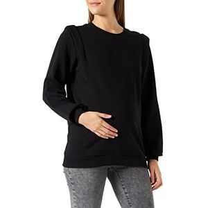 SUPERMOM Buckley sweatshirt voor dames, lange mouwen, zwart – P090, 36, zwart - P090