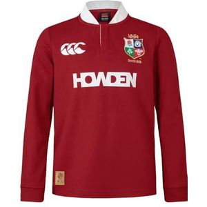 Canterbury of New Zealand British And Irish Lions LS Classic Chemise Niños Unisexe, Red Dahlia