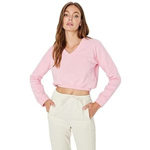 Trendyol Sweat-shirt pour femme, rose, XL