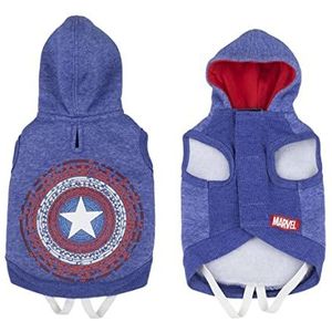 Cerdá ForFanPets | capuchontrui voor honden, Captain America, officieel gelicentieerd product Marvel