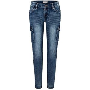 Timezone Noritz Slim vrijetijdsbroek voor dames, Blue Patriot Wash