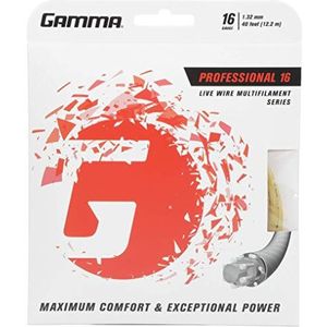 Gamma Professioneel tennistouw 16 (1,32 mm) 12,2 m - naturel - maat S