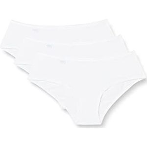 Sloggi 24/7 microvezel Hipster C3P Shorties, wit, 48 (3 stuks) dames, Wit.