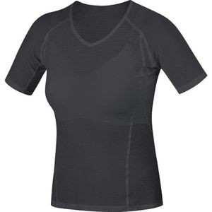 GORE Wear Dames shirt met korte mouwen, ademend, Gore M, Baselayer Shirt, Maat: 40, Kleur: Wit, 100014, zwart.