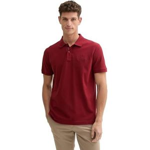 TOM TAILOR 1044777 Poloshirt voor heren, 13721 - Donker Bordeaux