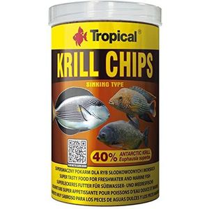 TROPICAL Krill Chips Voeding voor Aquaria, 1000 ml