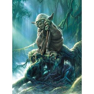 Buffalo Games 12551 Star Wars Fine Art Collection Yoda puzzel (1000 stukjes), meerkleurig, standaard