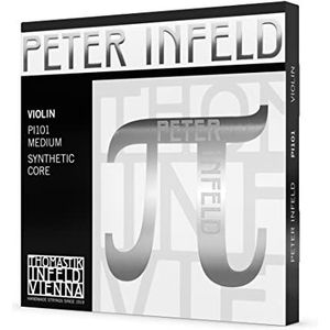 Thomastik Viool Vision snaren Peter Infield-kern. De nieuwe Peter Infeld vioolsnaren zijn speciaal ontwikkeld voor veeleisende muzikanten; rijk aan klankkleuren; hoog dynamisch bereik; snelle reactie van de boog; stemstabiliteit; keuze van 3 mi-snaren en 2 eerste snaren Mi touw met coating Platine; PI101 spel (PI01SN, PI02, PI03A, PI04); Peter Infeld spel