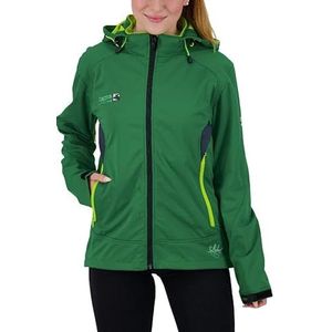 Deproc Active Downton Peak Veste mi-saison Softshell à capuche amovible pour femme - Vert - Taille 56, Vert, 56 Große Größen