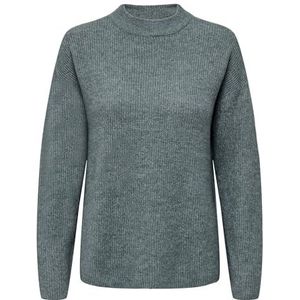 ONLY Pull en tricot Onlcamilla à col rond L/S pour femme, Baume Green, XL