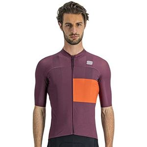 Sportful Heren Jersey Hoodie Pruimen Pompelmo S, Pruim-pompelmo