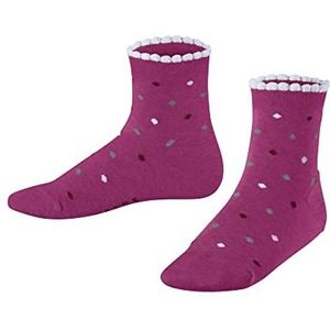 FALKE Multidot korte sokken voor kinderen, uniseks, katoen, duurzaam, wit, blauw, meer kleuren, met motief Fantasie, 1 paar, roze (Gloss 8550), 39-42, Roze (Gloss 8550)