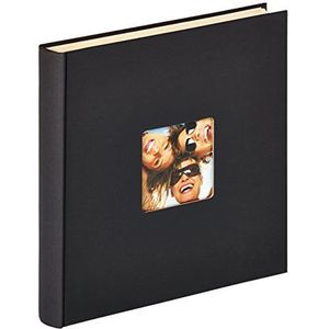 walther design fotoalbum zwart 33x34 cm zelfklevend album met omslaguitsparing, Fun SK-110-B