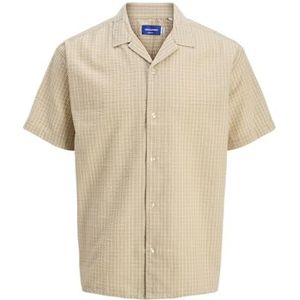 Jorluke Seersucker Resort T-shirt S, Lichtbeige, XL, Lichtbeige, XL
