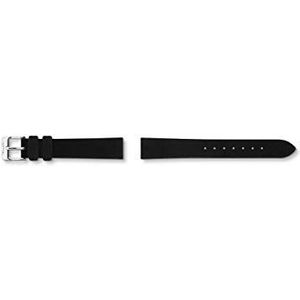 Thomas Sabo Horlogeband voor dames, textiel/leer, zwart, 16 mm, zwart., 16cm, Riem