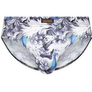 Bruno Banani Sportslip Blue Bird Slips voor heren, Print pauw