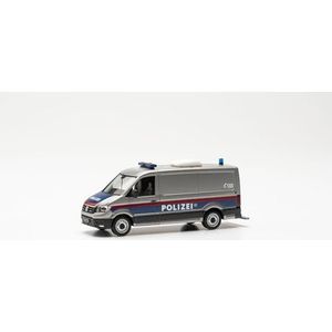 Herpa VW Crafter Kasten Flachdach modelauto ""Politie Österreich, gevangenenvervoerder"", schaal 1:87, Duits model, verzamelstuk, plastic figuur