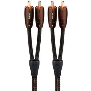 AudioQuest 5 m Big Sur RCA audiokabel 2 x RCA zwart - audiokabel (2 x RCA, 2 x RCA, koper, 5 m, zwart)