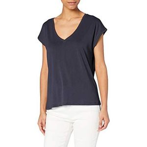 Vero Moda Vmfilli T-shirt voor dames, Ss V-hals, Blauw Grijs