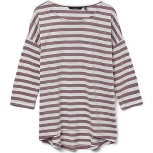 VERO MODA Vmluna Malena 3/4 Top Ga Jrs Noos Vmluna Malena Jrs Noos 3/4 Top Dames (1 stuk), Nostalgische roos., S